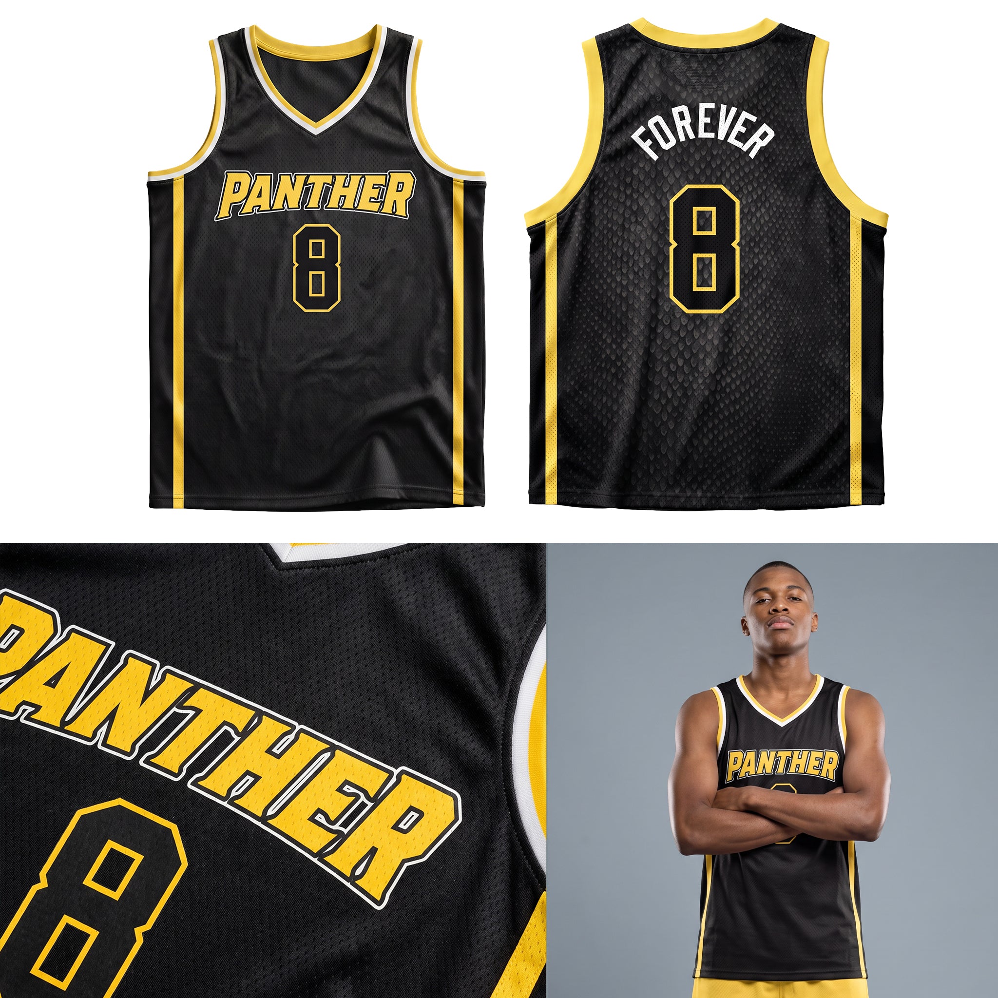 V Neck Basketball Jersey