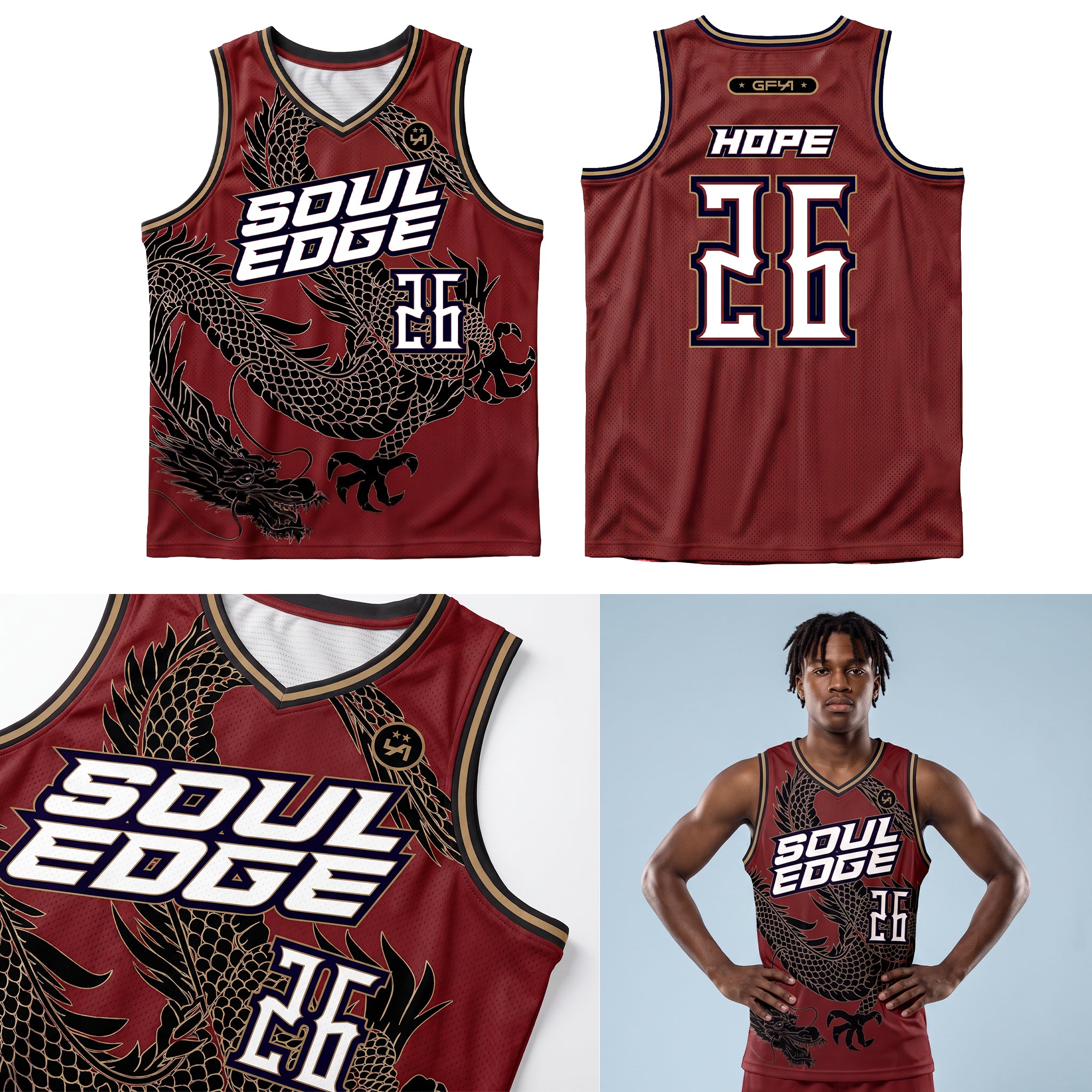 V Neck Basketball Jersey