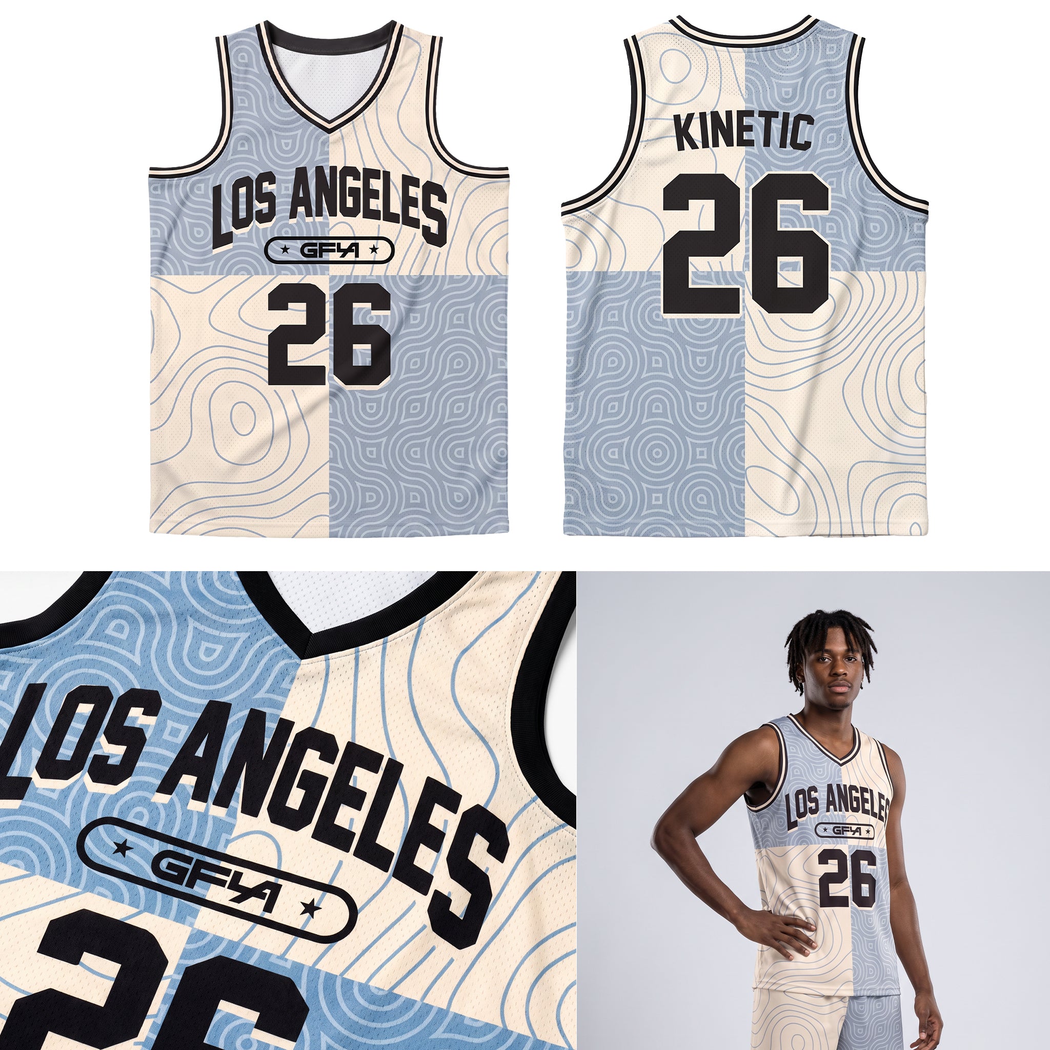 V Neck Basketball Jersey